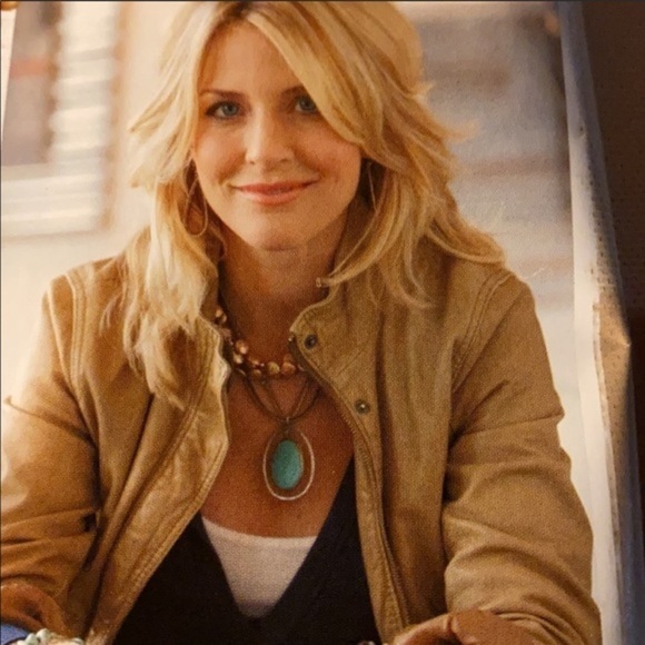 Necklace Silpada Necklace Turquoise Brass & Sterling Silver Necklace - Picture 9 of 9